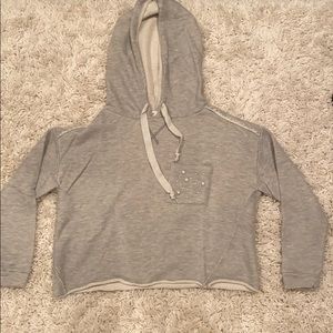 Cropped baggy hoodie